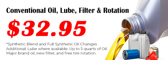 $32.95 Oil, Lube, Filter and Rotation